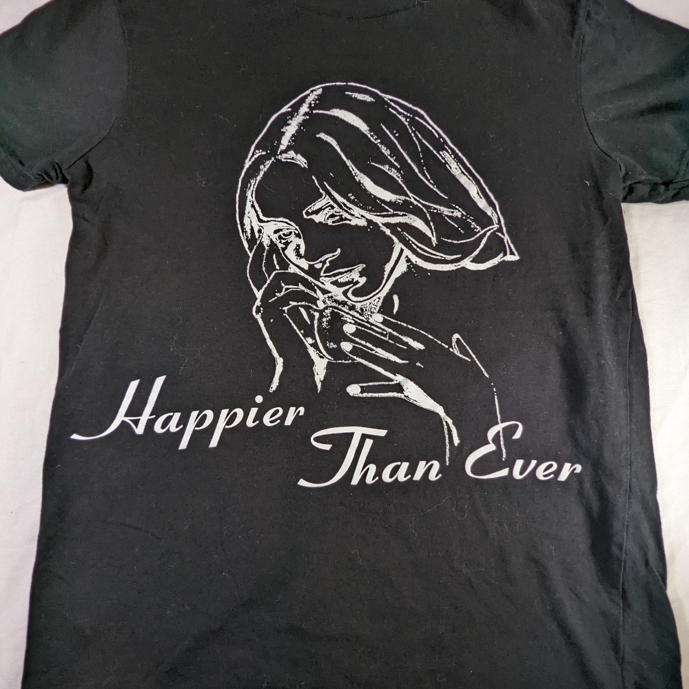 Billie Eillish Happier Than Ever Tee Small